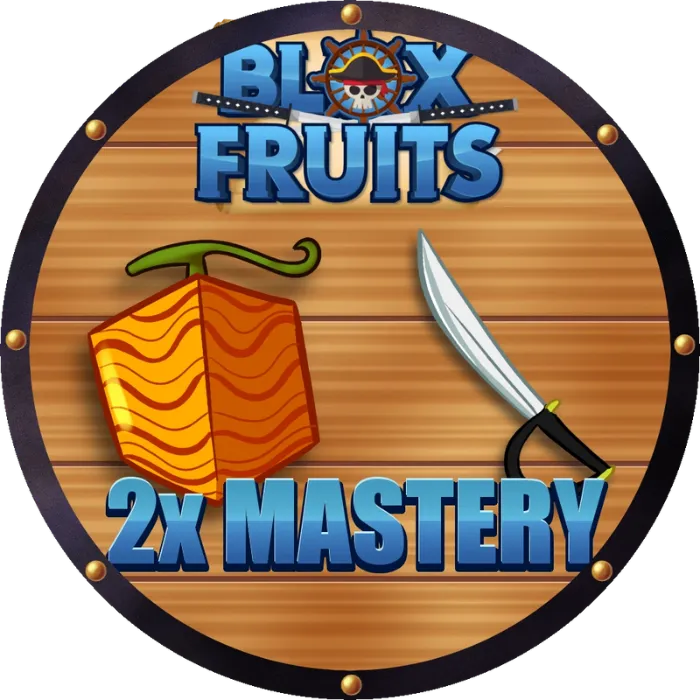 Icon for the 2x Mastery Gamepass in Blox Fruits